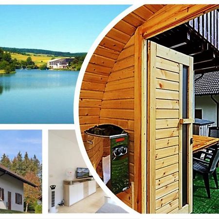 Seepark Kirchheim Ferienhaus Bei Vera Mit Sauna Exterior foto